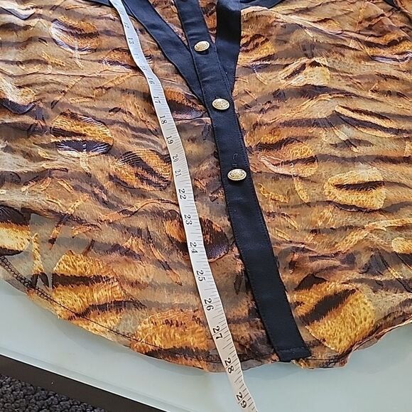 Vintage Pucci's  Animal Print Top - Picture 7 of 11